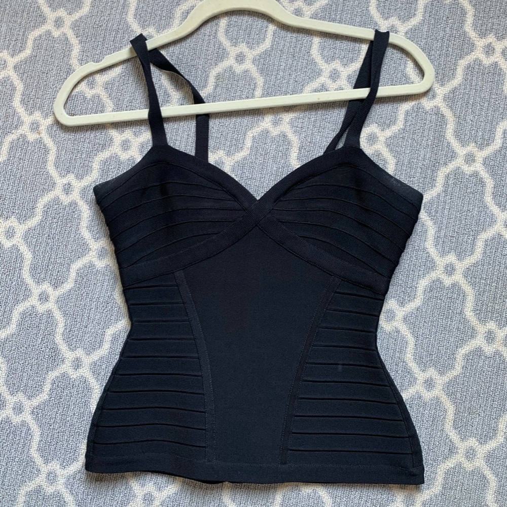 Hervé Léger black bandage top